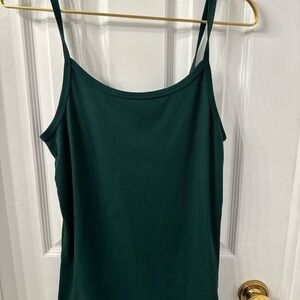 NOBO hunter green cami. Layering essential, lounge, Spring, Summer